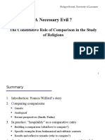A Necessary Evil ?: The Constitutive Role of Comparison in The Study of Religions