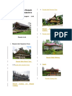 Nama Dan Foto Rumah Adat Di Pulau Sumatera