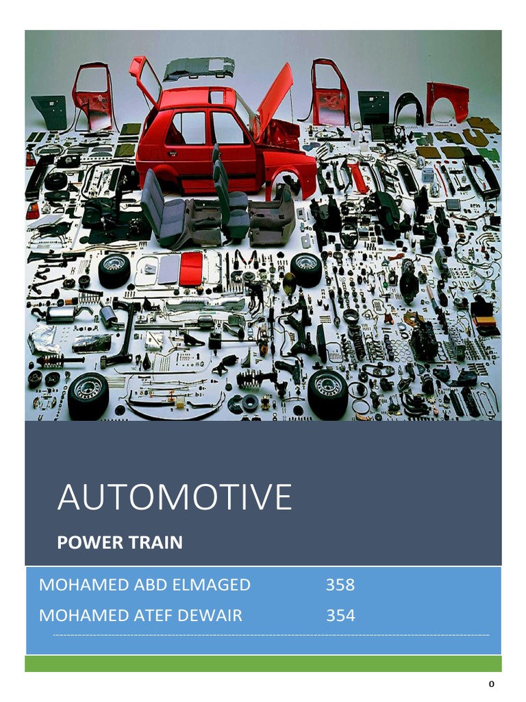 Automotive Powertrain Components Guide | PDF | Transmission (Mechanics ...