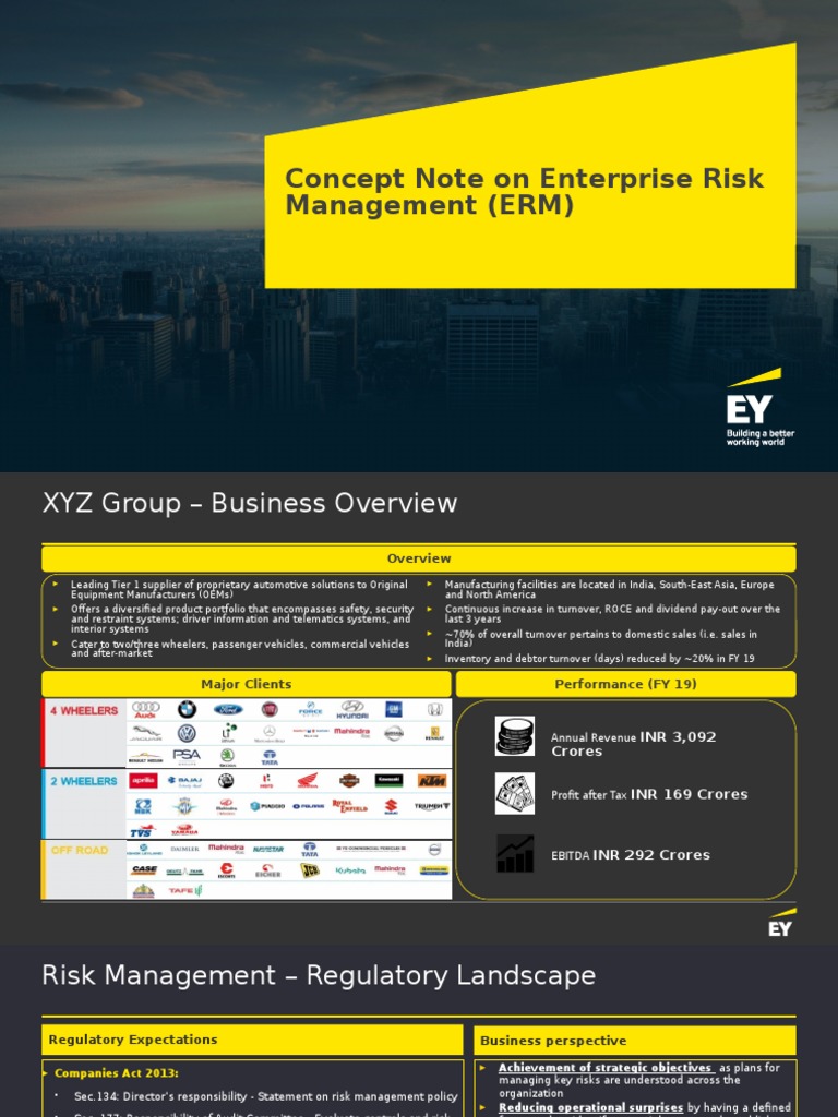 Enterprise Risk Management Framework | PDF | Risk | Risk Management