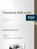 European Debt Crisis: Dirdala Roxana Andreea Dinu Mihaela Denisa Cceani