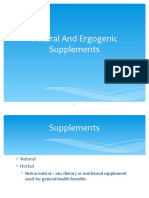 Natural and Ergogenic Supplements