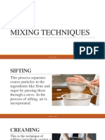 Mixing Techniques: Armilyn S. Patawi