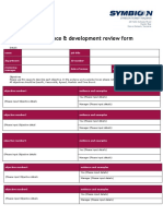 Performance & Development Review Form
