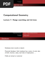 Computational Geometry: Range Searching and Kd-Trees