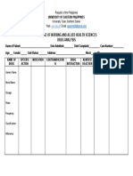 College of Nursing and Allied Health Sciences Drug Analysis: Uep - Edu.ph