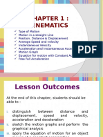 Chapter 1 - Kinematics - Updated