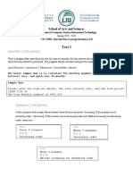 CSCI250L Test 1