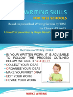 Based On Prescribed Writing Section by TBSE For Classes - IX and X