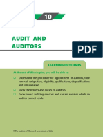 Audit and Auditors: Learning Outcomes