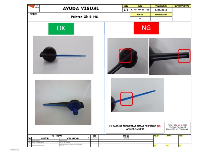 Proceso de Manejo OK y NG | PDF