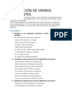 Actividad 5 - Sustitución de Verbos Frecuentes