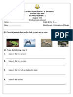 EVS Worksheet Block - 1