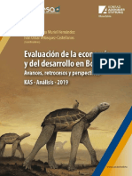 Evaluación de La Economia y El Desarrollo en Bolivia 2019