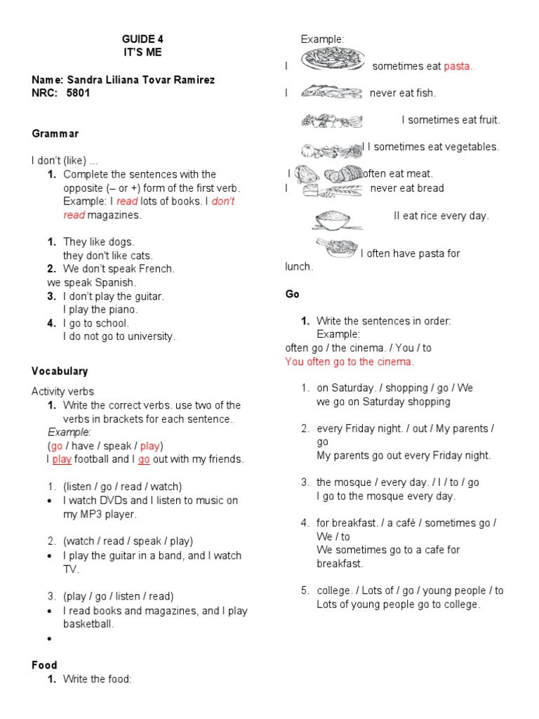 Grammar and Vocabulary Practice Guide | PDF | Linguistic Morphology ...