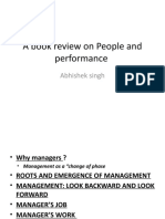A Book Review On People and Performance: Abhishek Singh