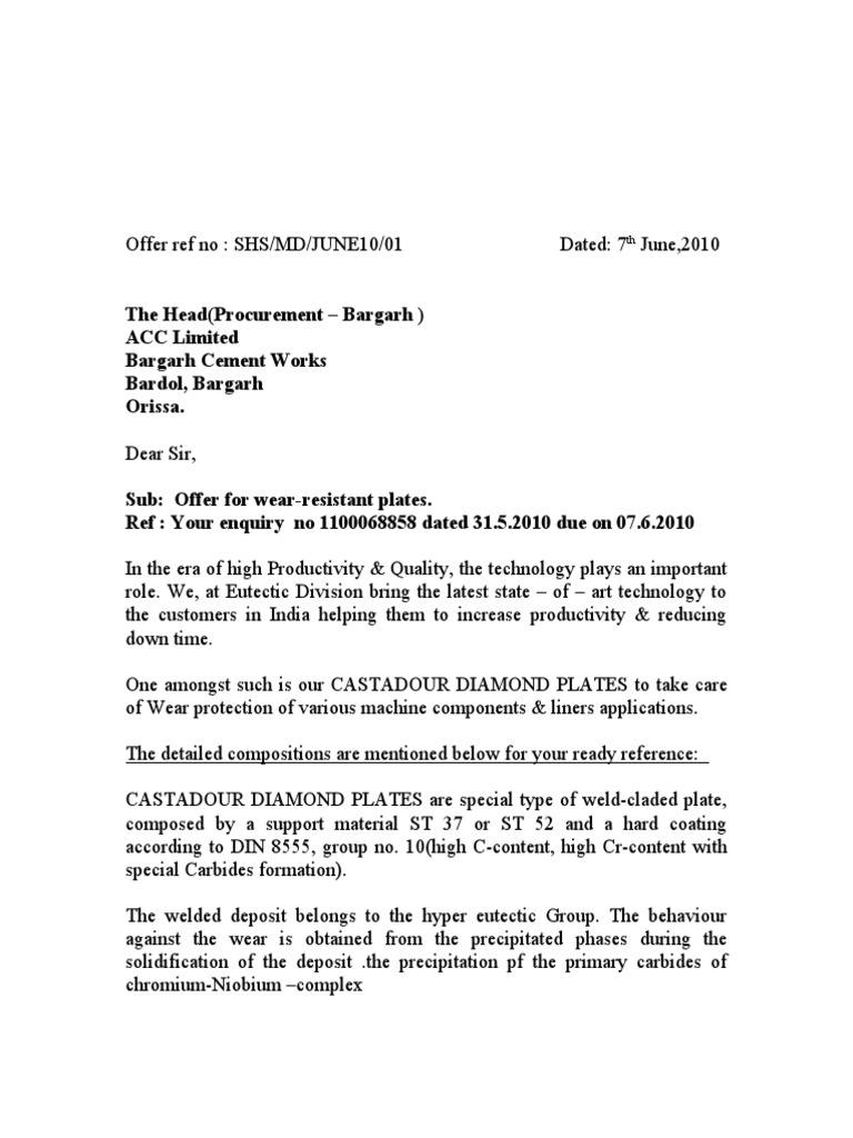 General Offer CDP | PDF | Welding | Construction