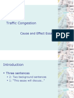 Traffic Congestion: Cause and Effect Essay
