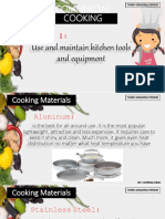 Commercial Cooking: Lesson 1