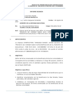 Informe APROBACIÓN DEL CRONOGRAMA DE ACTIVIDADES