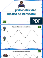 Fichas Grafomotricidad Medios Transporte