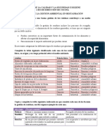 Control de La Gestión Ambiental en Restauración