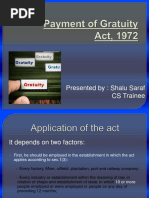 Payment of Gratuity Act1972