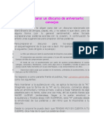 Cómo Preparar Un Discurso de Aniversario