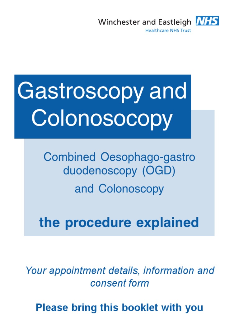 Gastroscopy and Colonoscopy Endoscopy Hypoglycemia