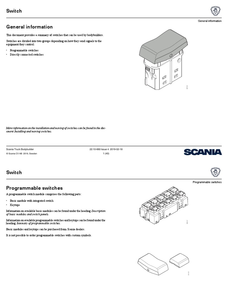 Switch General Information | PDF | Switch | Truck