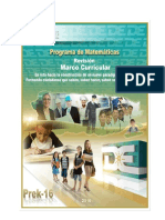 Marco Curriclar Matematicas PDF