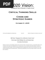 Download Critical Thinking Skills Chess and Strategic Games Changing the Face of Education by Chess in Schools and Academic Excellence SN45951118 doc pdf