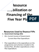 Resource Mobilization or Financing of The Five Year Plans