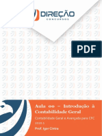 Aula 00 - Teoria Da Contabilidade - Direção Concursos PDF