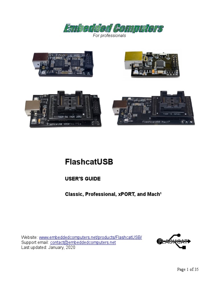 FlashcatUSB User's Guide for Programmers | PDF | Flash Memory | Booting