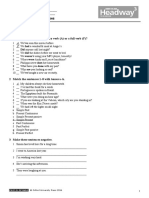 American Headway 3 Unit Exercises