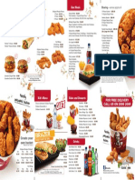 KFC 2016 Menu PDF