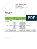 Toma de Muestras (Gestion Analitica)