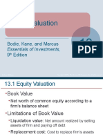 Equity Valuation: Bodie, Kane, and Marcus 9 Edition