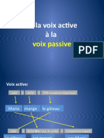 De la voix active à la voix passive