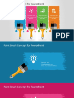 Paint Brush Concept For Powerpoint: Sample Text Sample Text Sample Text Sample Text