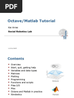 Octave/Matlab Tutorial: Kai Arras