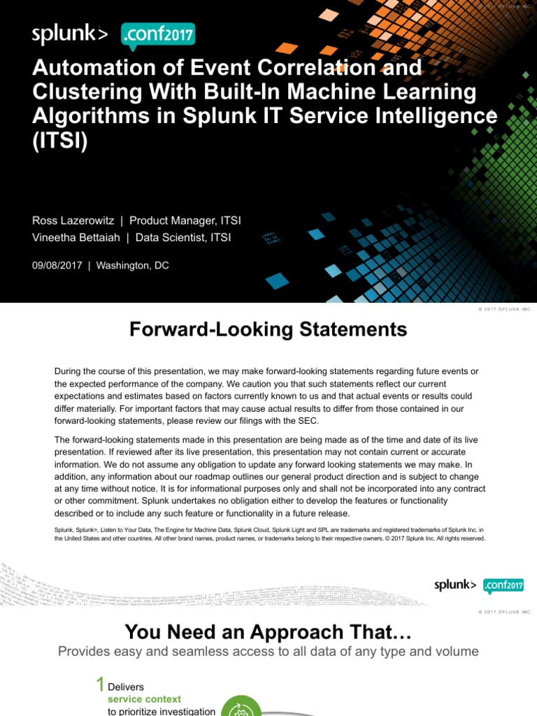 Automation of Event Correlation and Clustering With Built in Machine ...