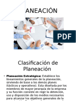 Clasificacion de La Planeacion