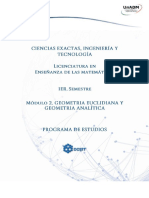 modulo 2 geometria euclidianan