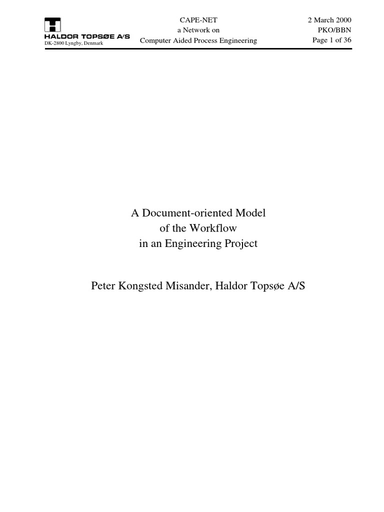 Document Workflow in Engineering Projects | PDF | Specification ...