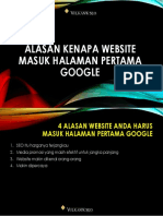 Alasan Kenapa Website Masuk Halaman Pertama Google PDF