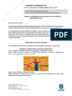 Instructivo Actividades Manejo de Emociones Orientación PDF