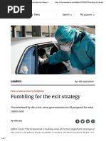 How To Ease A Covid-19 Lockdown - Fumbling For The Exit Strategy - The Economist