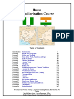Hausa Familiarization Course